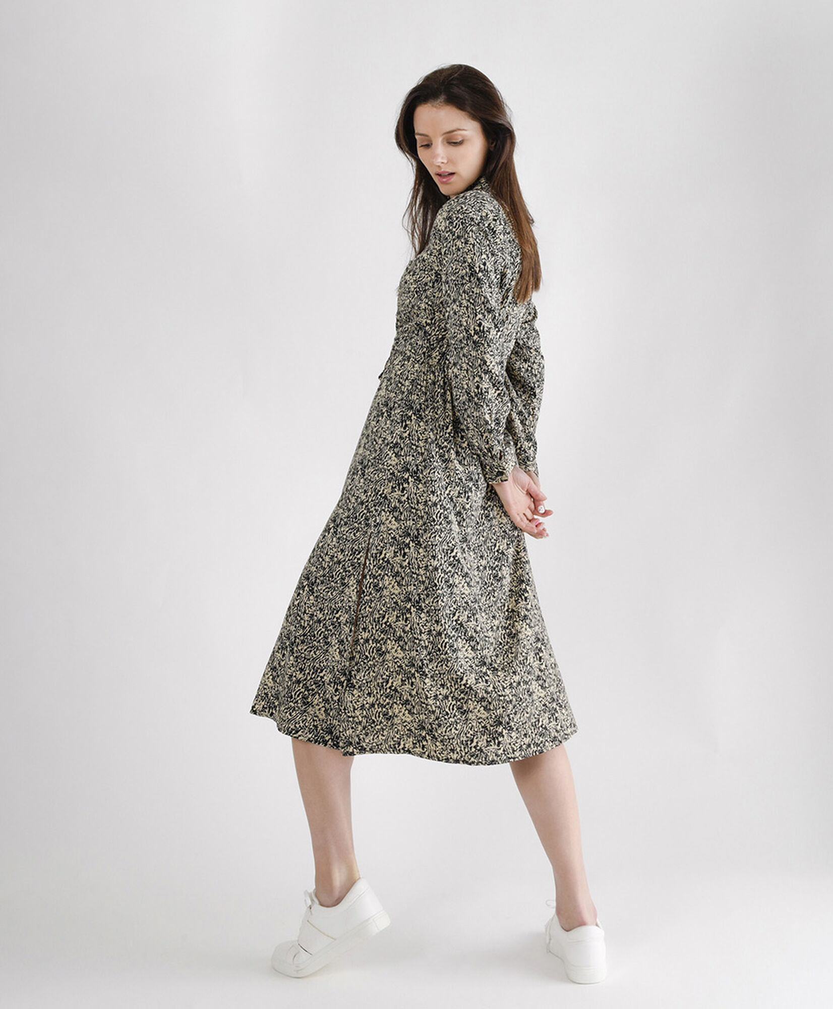 Vestido largo mujer animal print lazo Vestido largo mujer animal print lazo