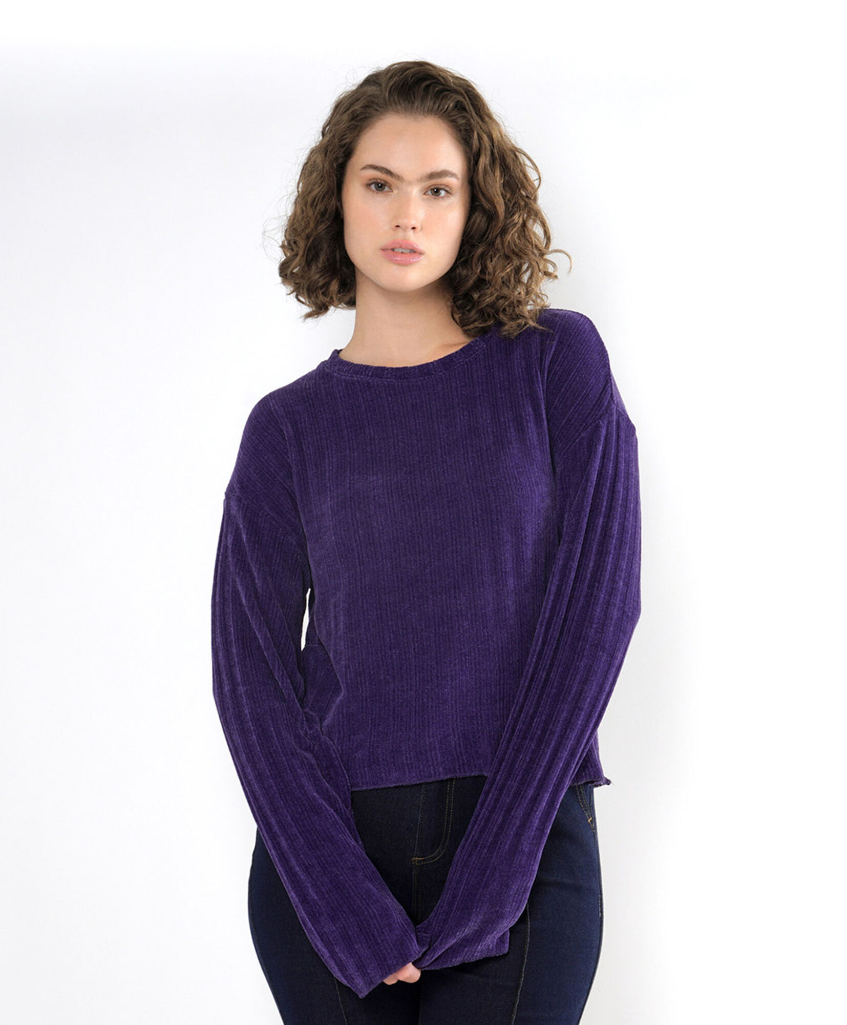 Sweater mujer suave morado Sweater mujer suave morado