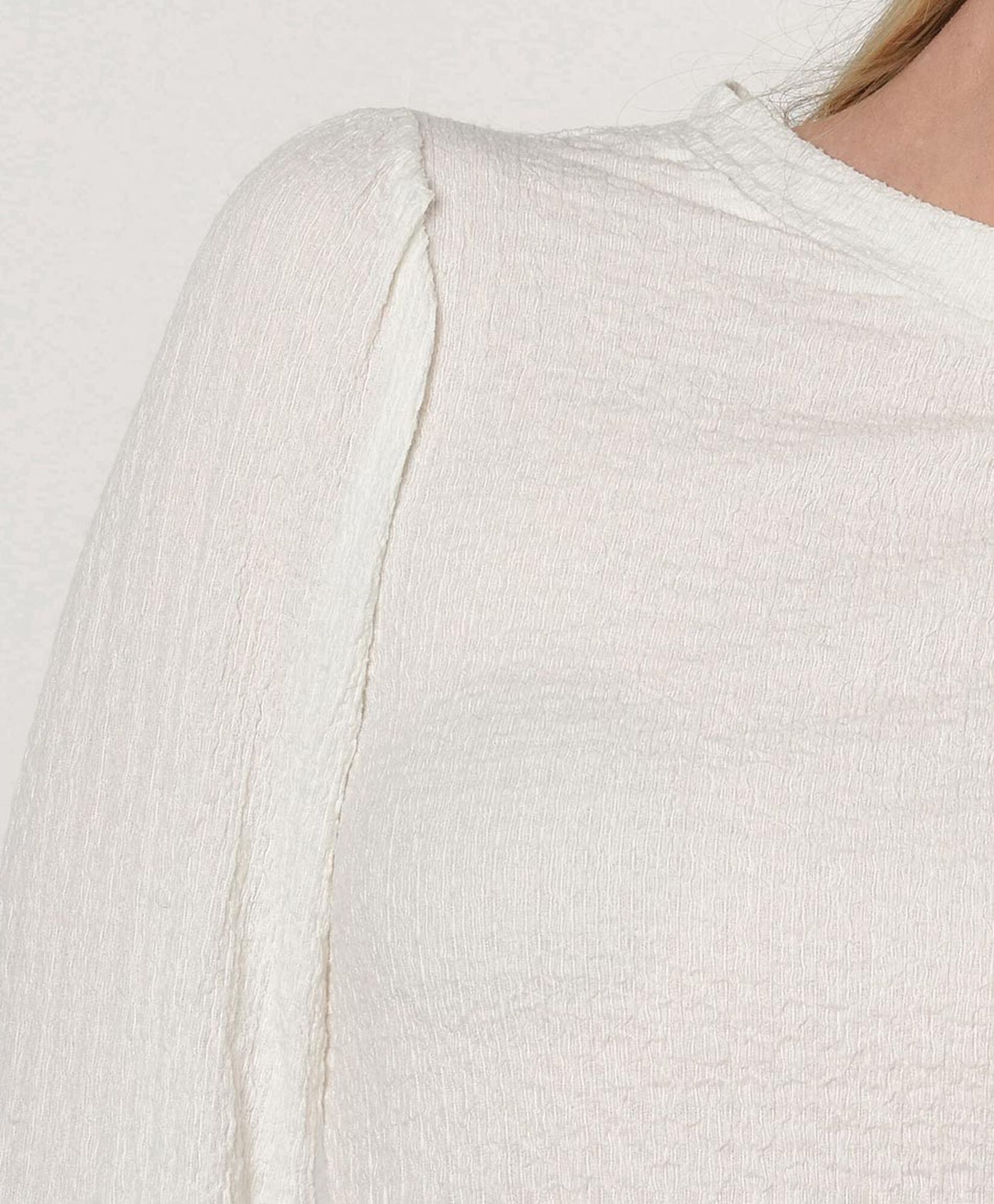 Polera mujer textura puño Polera mujer textura puño