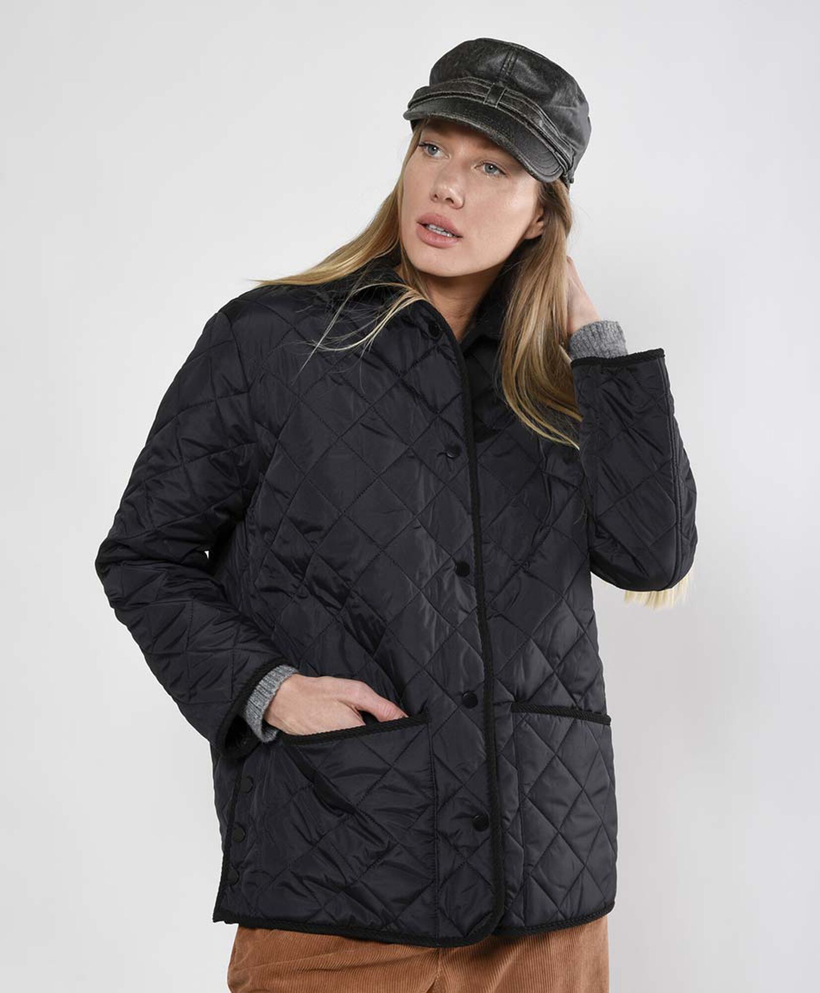 Chaqueta mujer costuras rombos Chaqueta mujer costuras rombos