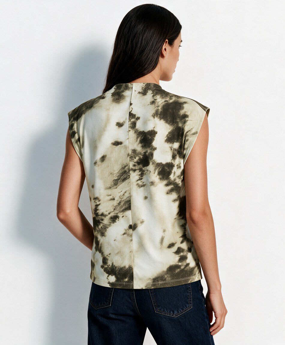 Polera mujer dye green