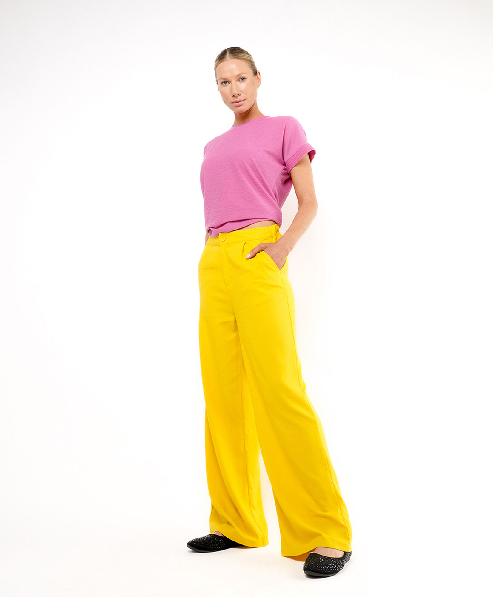 Pantalón mujer beige lino Pantalón mujer beige lino