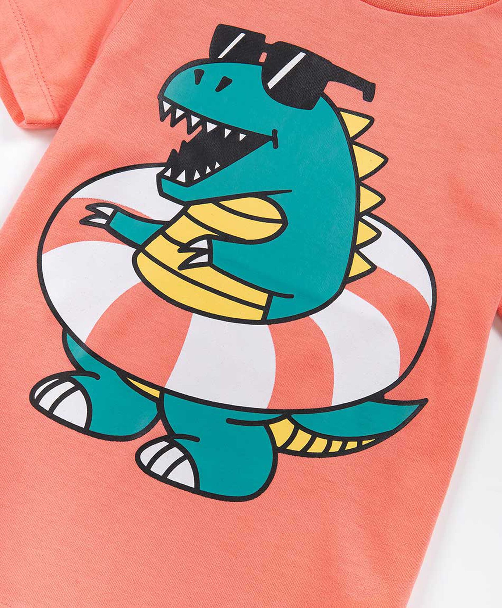 Polera bebé dinosaurio flotador Polera bebé dinosaurio flotador
