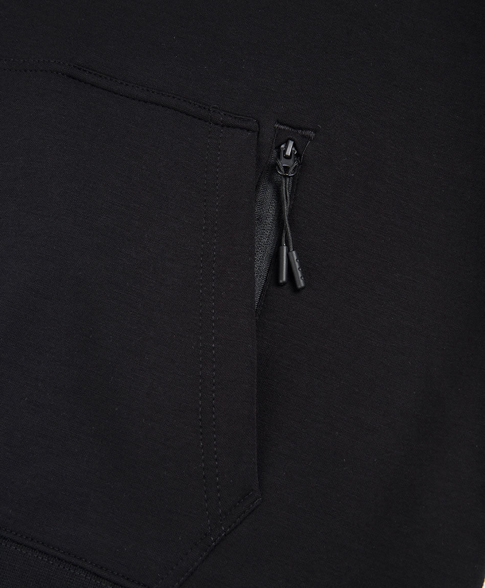 Poler&oacute;n deportivo hombre liso negro