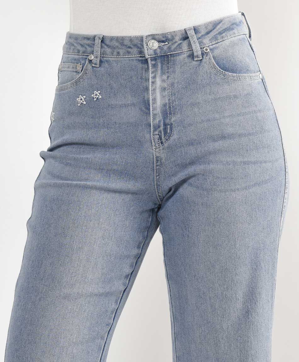 Jeans mujer flare urbano&nbsp;white