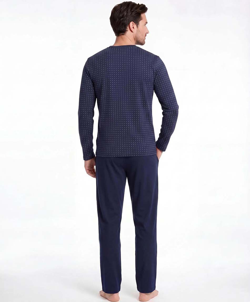 Pijama hombre puntitos