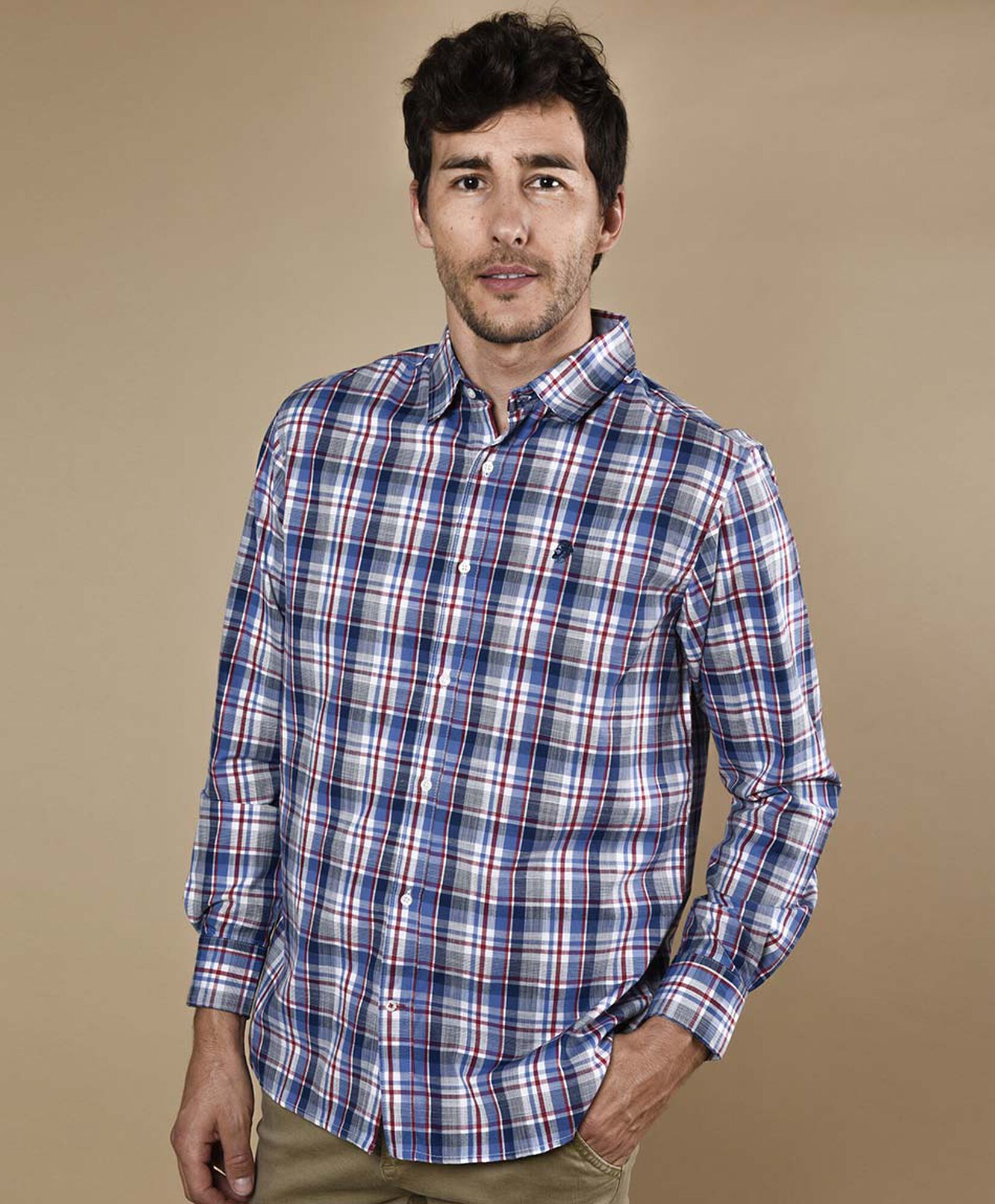 Camisa tartán manga larga Camisa tartán manga larga