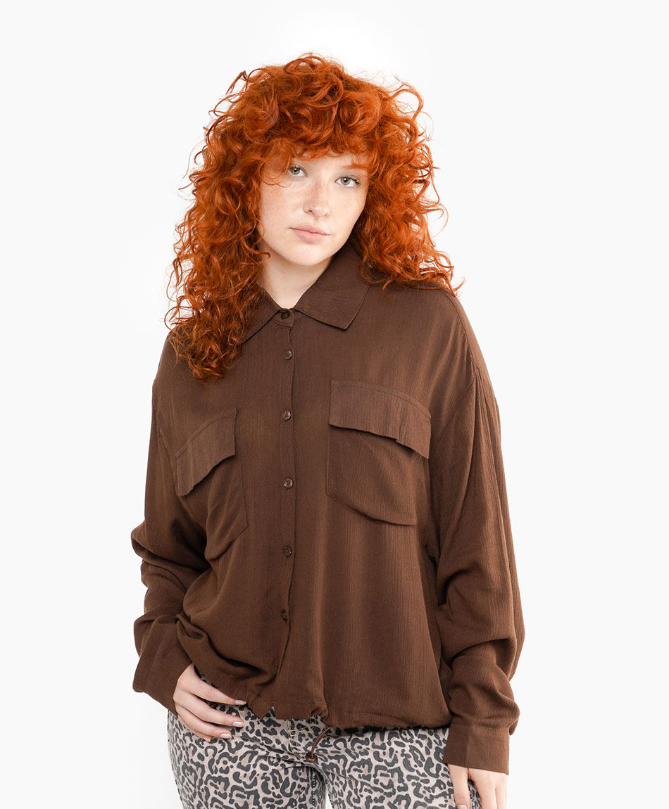 Blusa mujer vintage brown