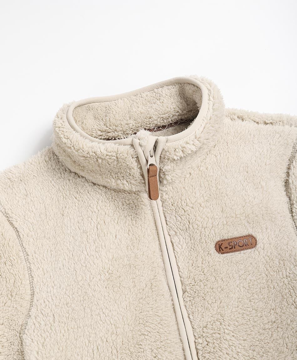 Polar deportivo mujer beige