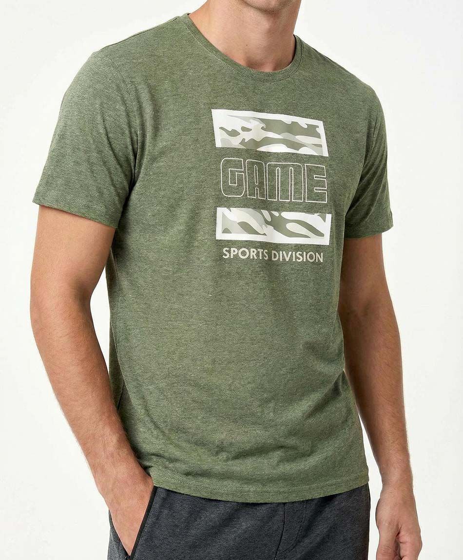 Polera deportiva hombre game green