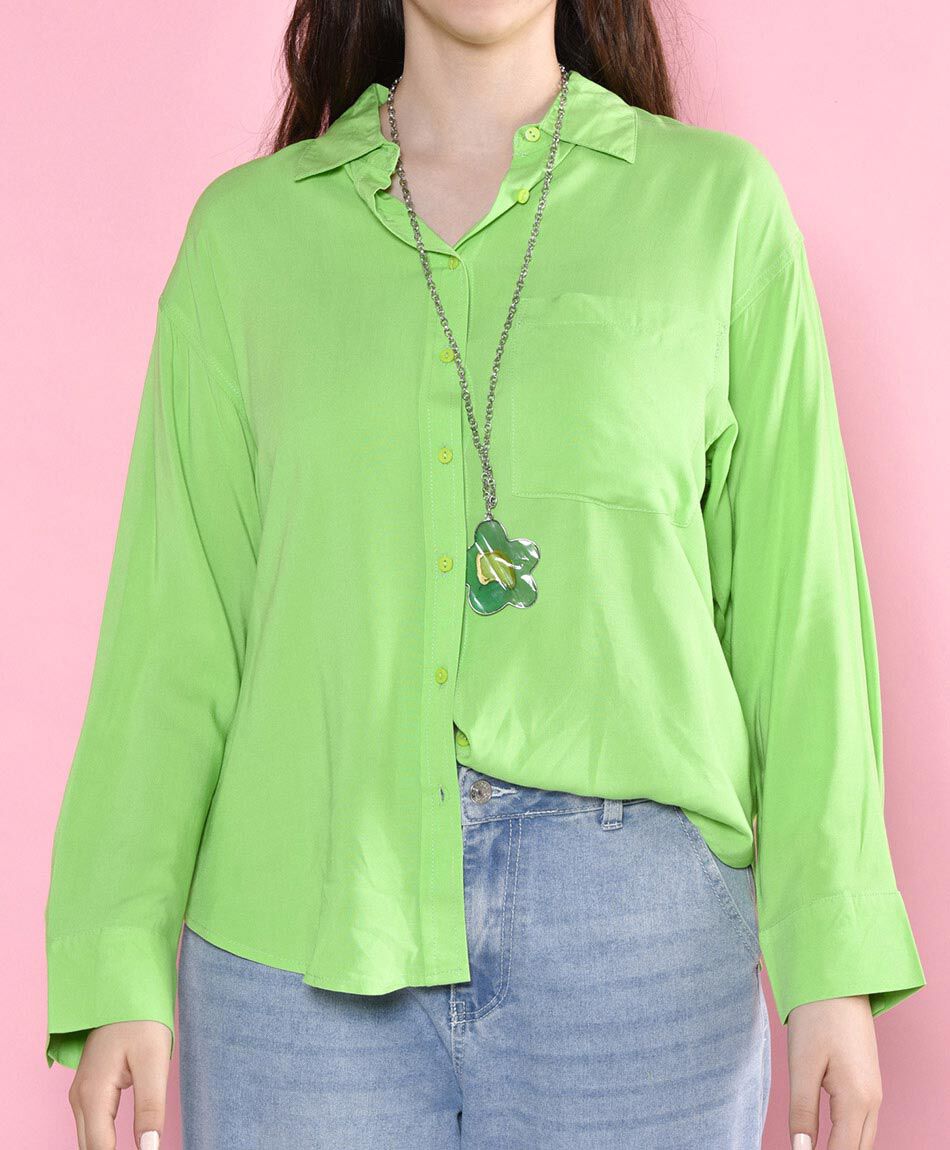 Blusa oversize manga larga