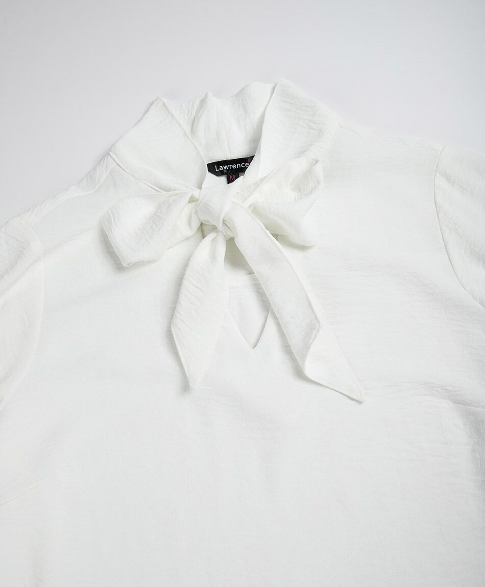 Blusa mujer lazo al cuello