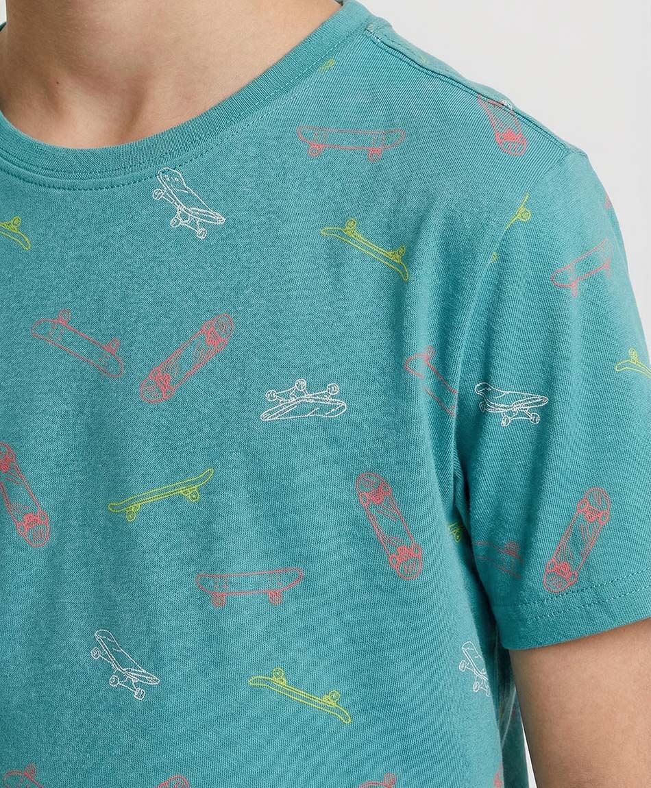 Polera ni&ntilde;o dibujos skates