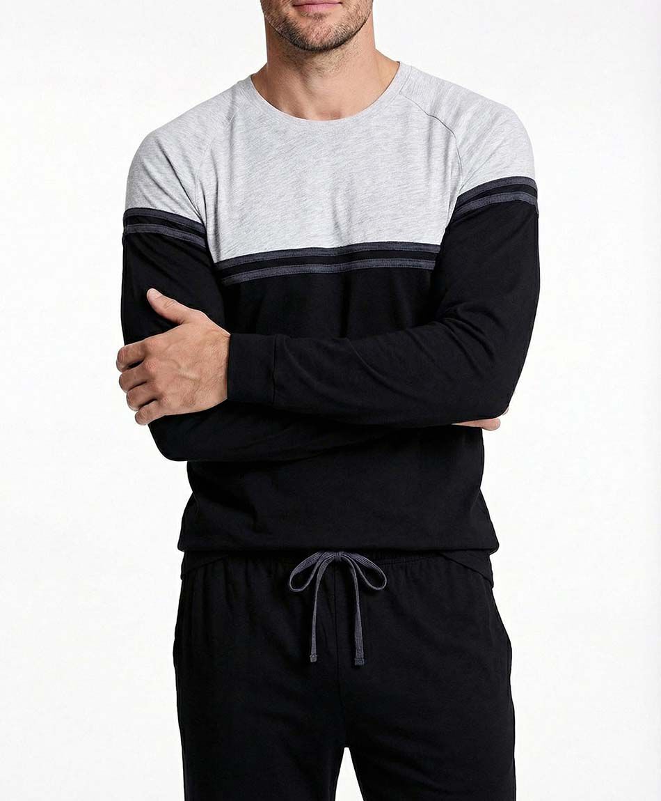 Pijama hombre manga larga jogger