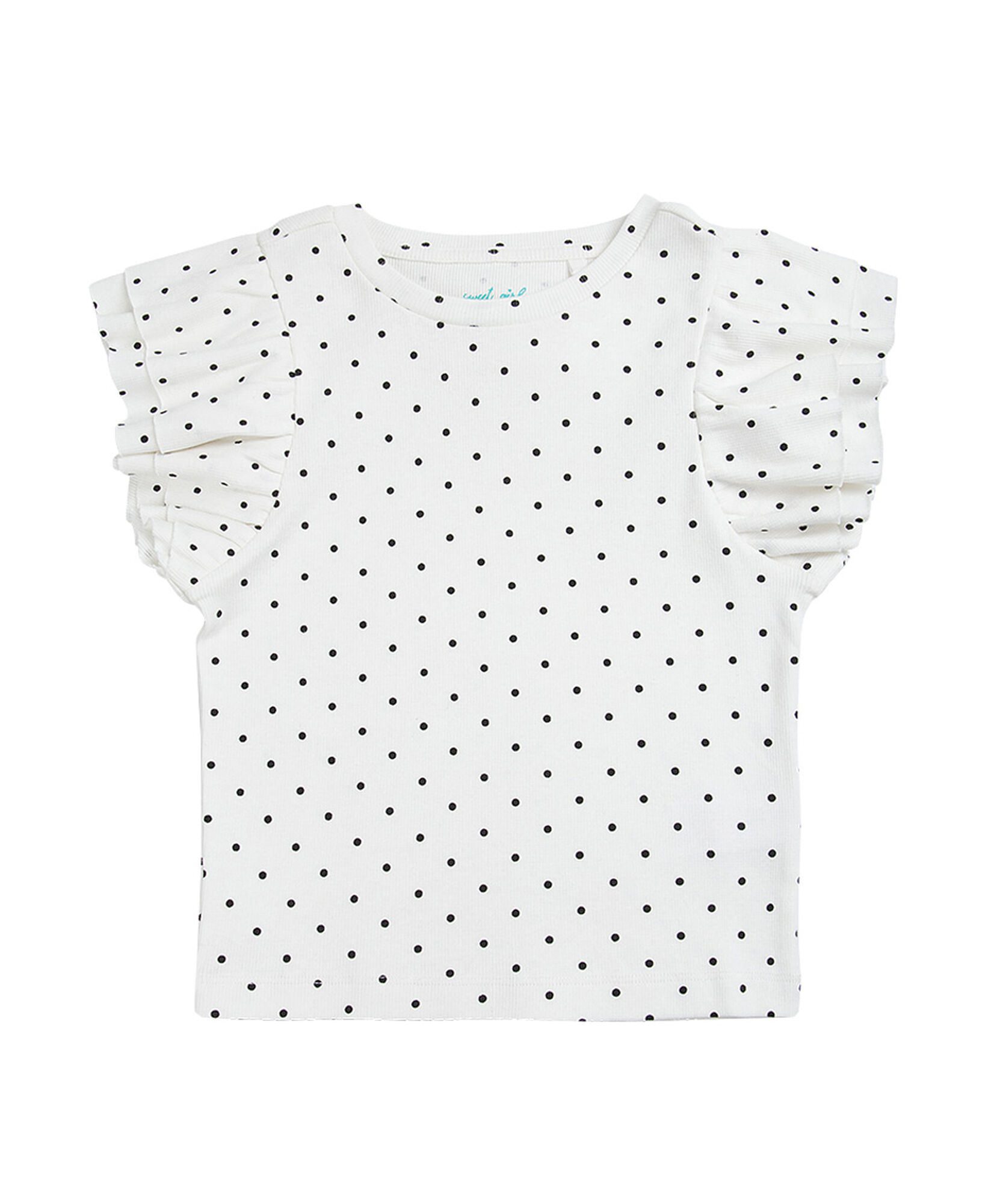 Polera niña acanalada puntos Polera niña acanalada puntos