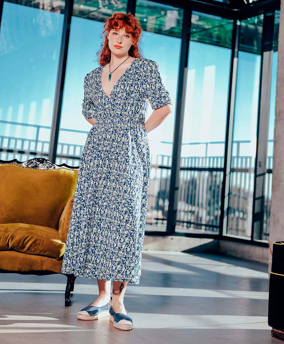 Vestido mujer dise&ntilde;o florcitas