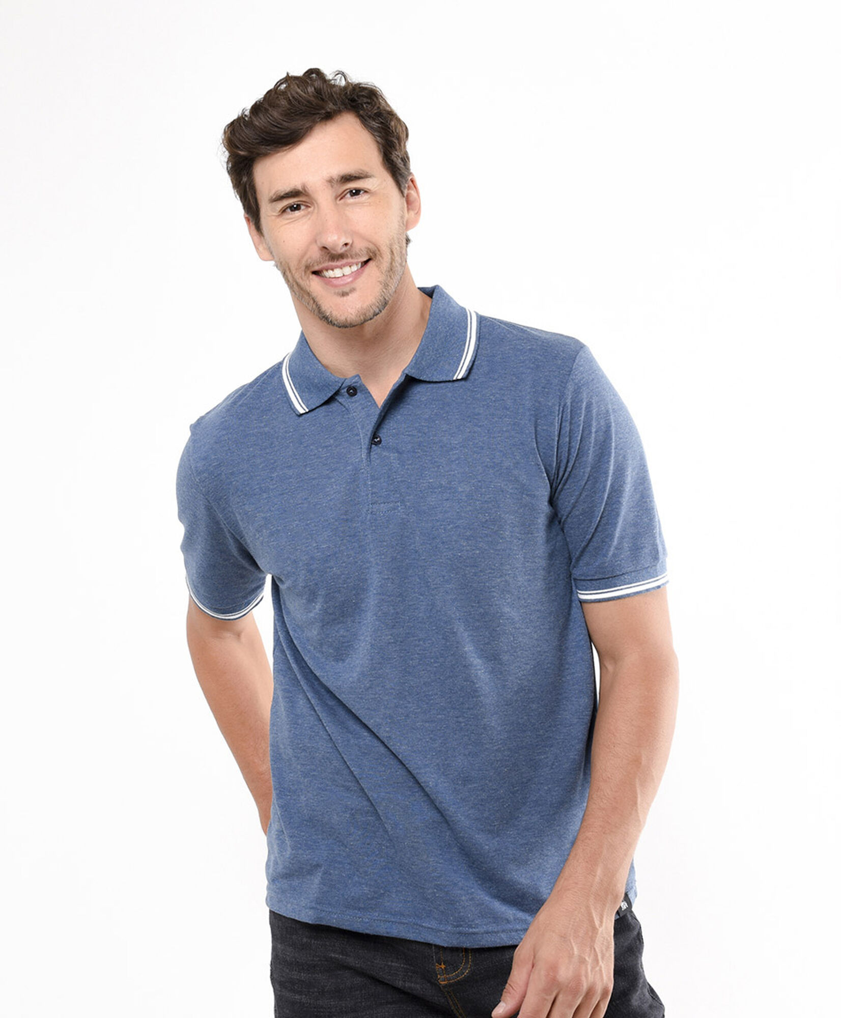 Polera hombre polo azul Polera hombre polo azul