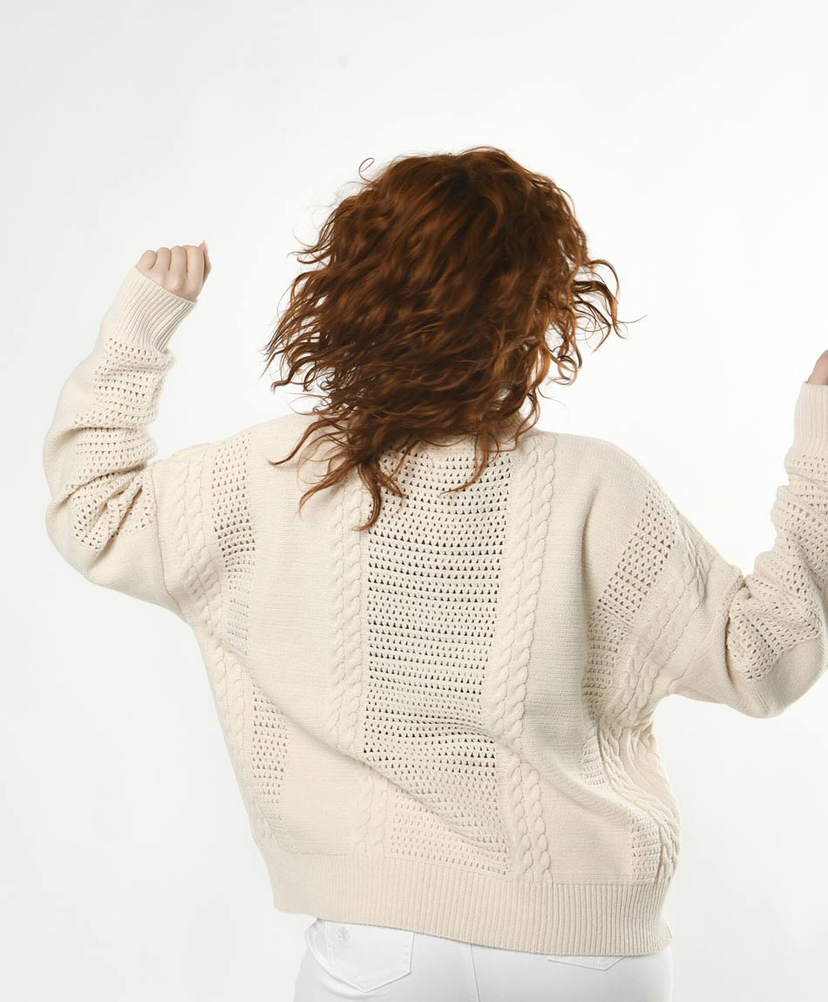 Sweater mujer detalles calados Sweater mujer detalles calados