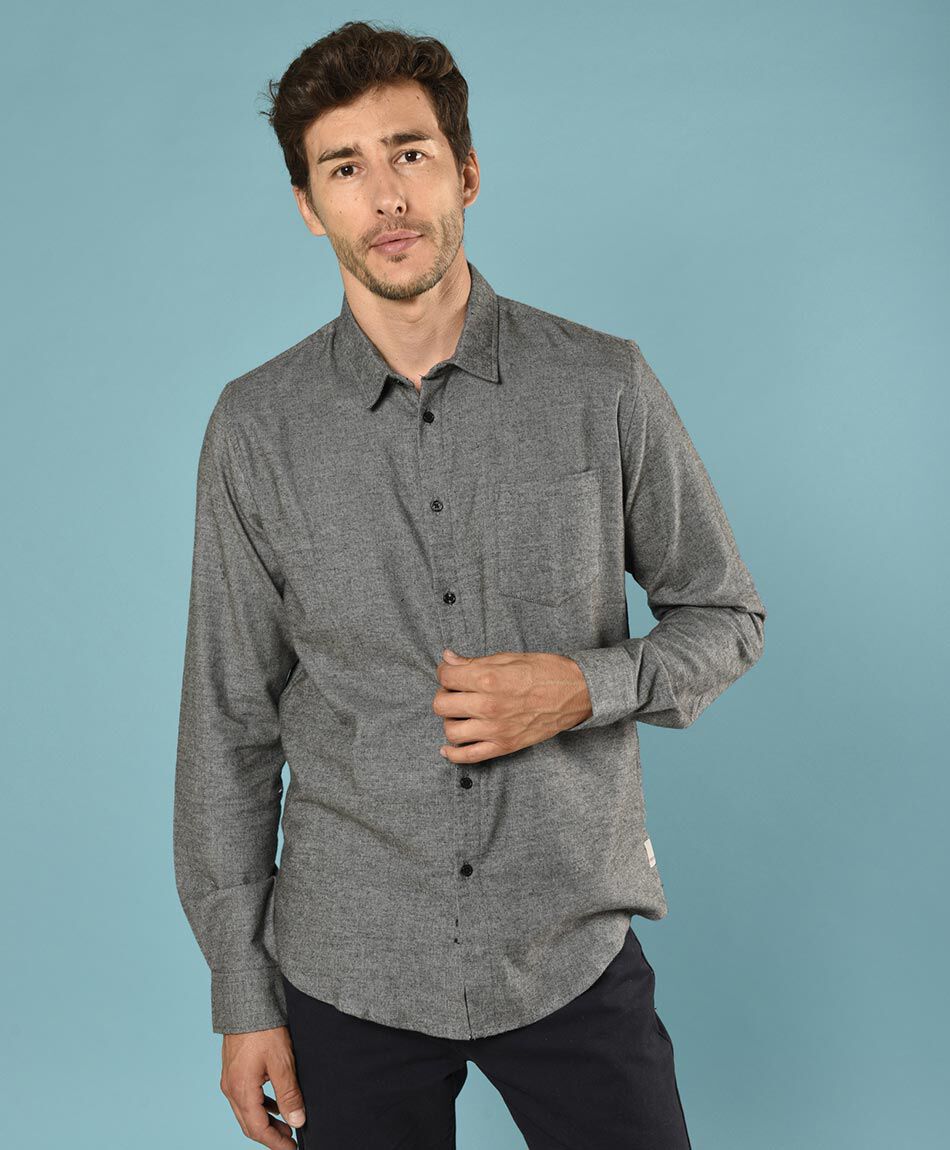 Camisa sin estampado manga larga