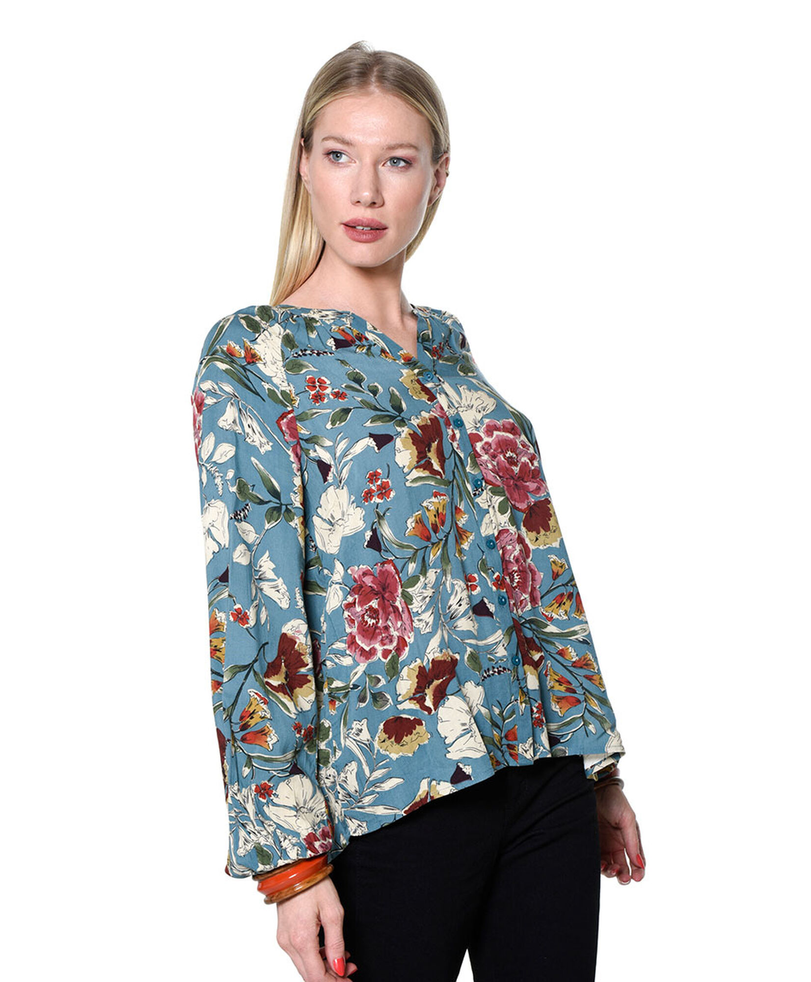 Blusa cuello mao print Blusa cuello mao print