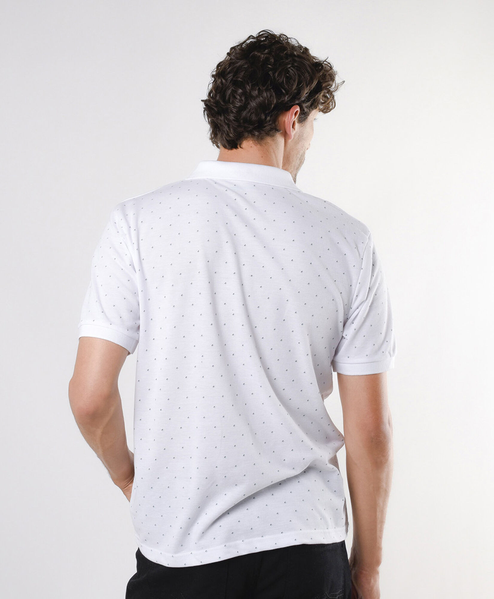Polera hombre mini línea cuello piqué Polera hombre mini línea cuello piqué