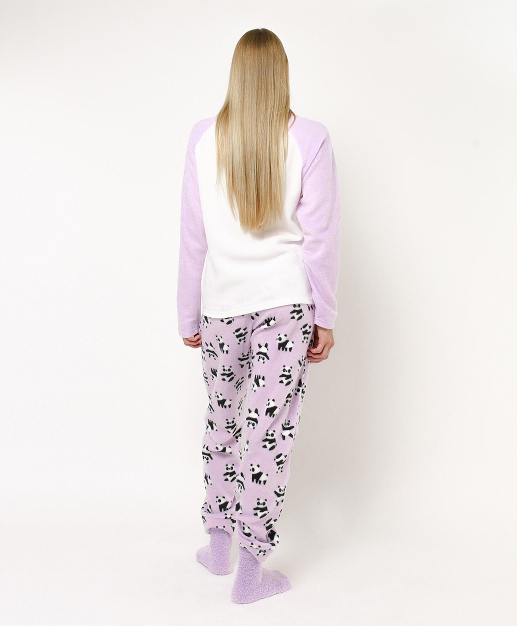 Pijama + calcetines mujer polar pandas Pijama + calcetines mujer polar pandas