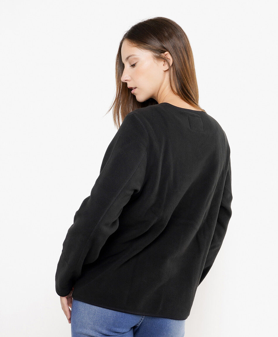 Polar mujer cardigan bols negro