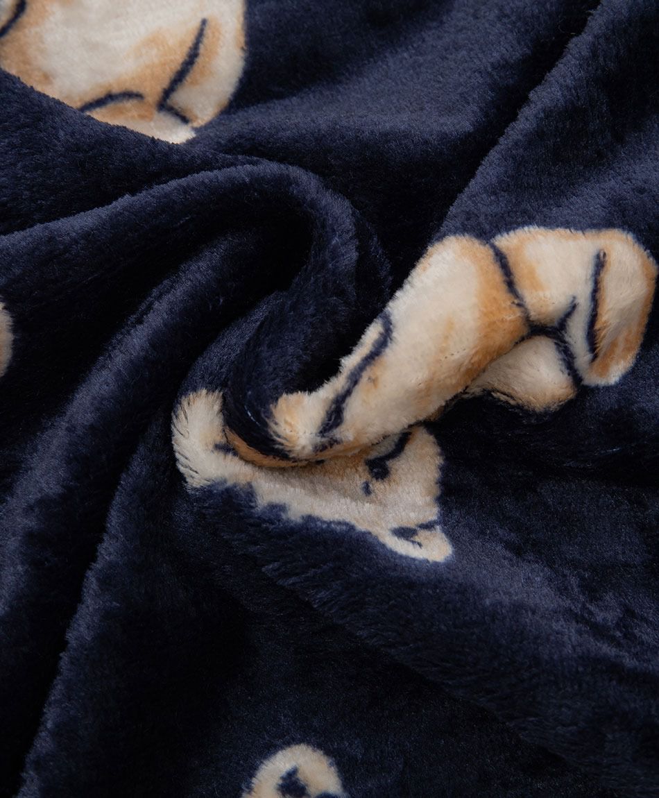 Pijama mujer coral ositos navy