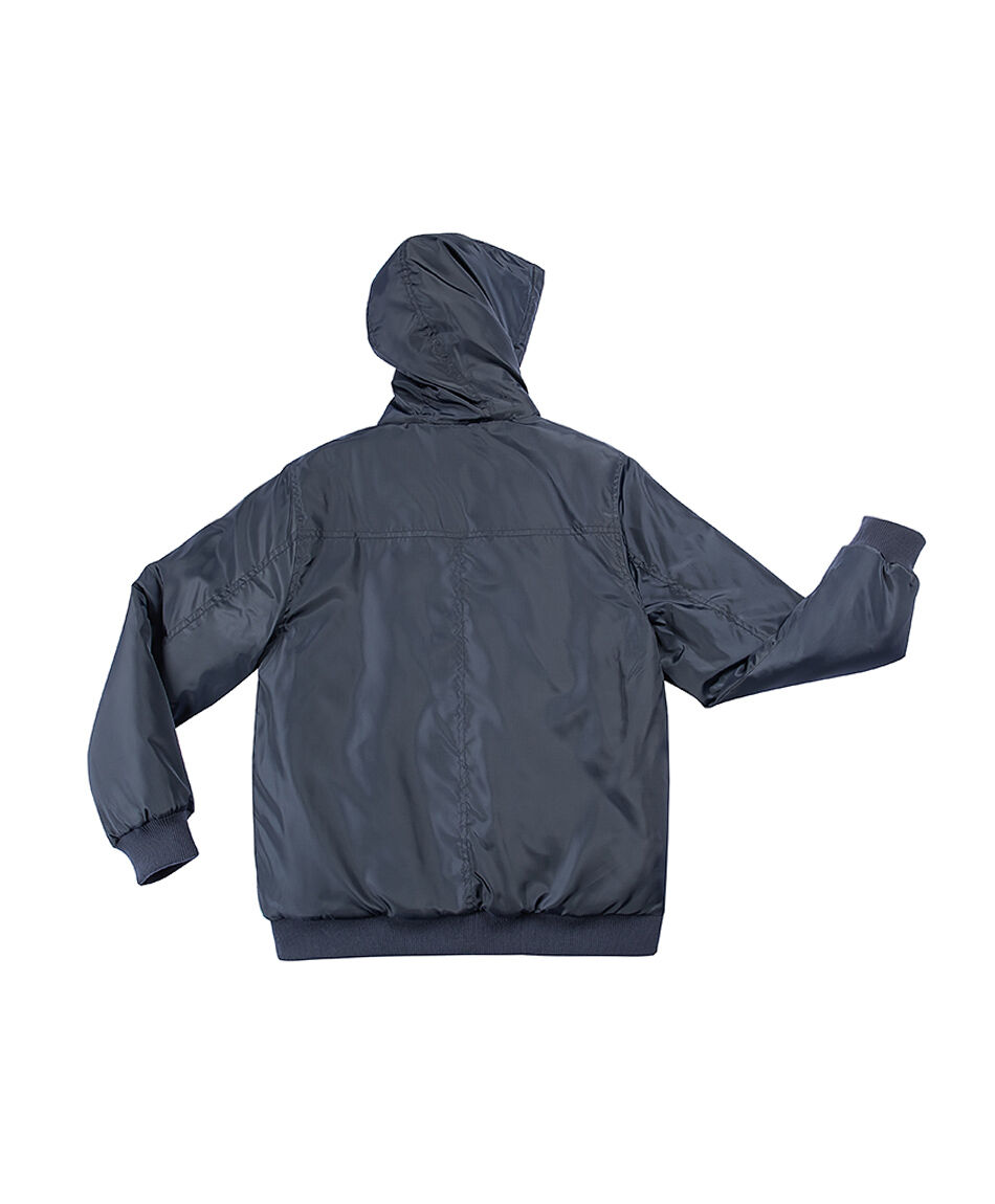 Parka escolar corta viento azulada