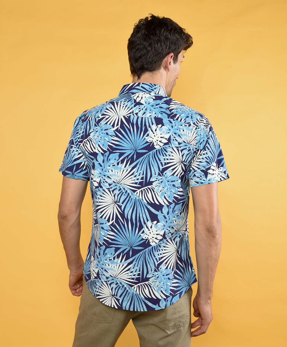 Camisa fashion manga corta