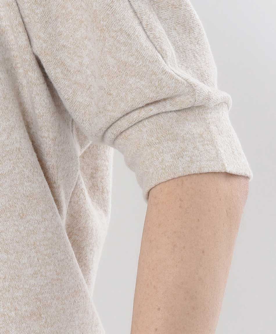 Polera mujer texto perlas y brillos