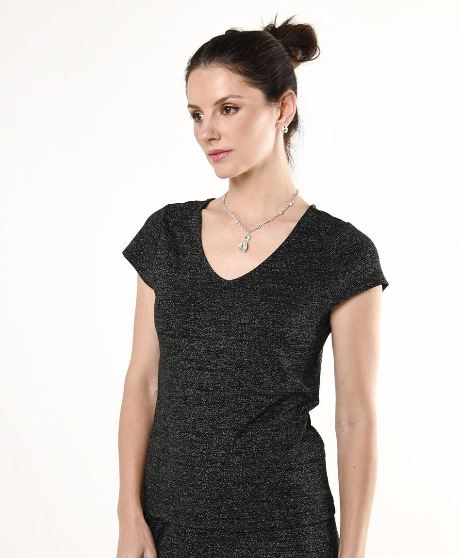 Polera mujer brillante