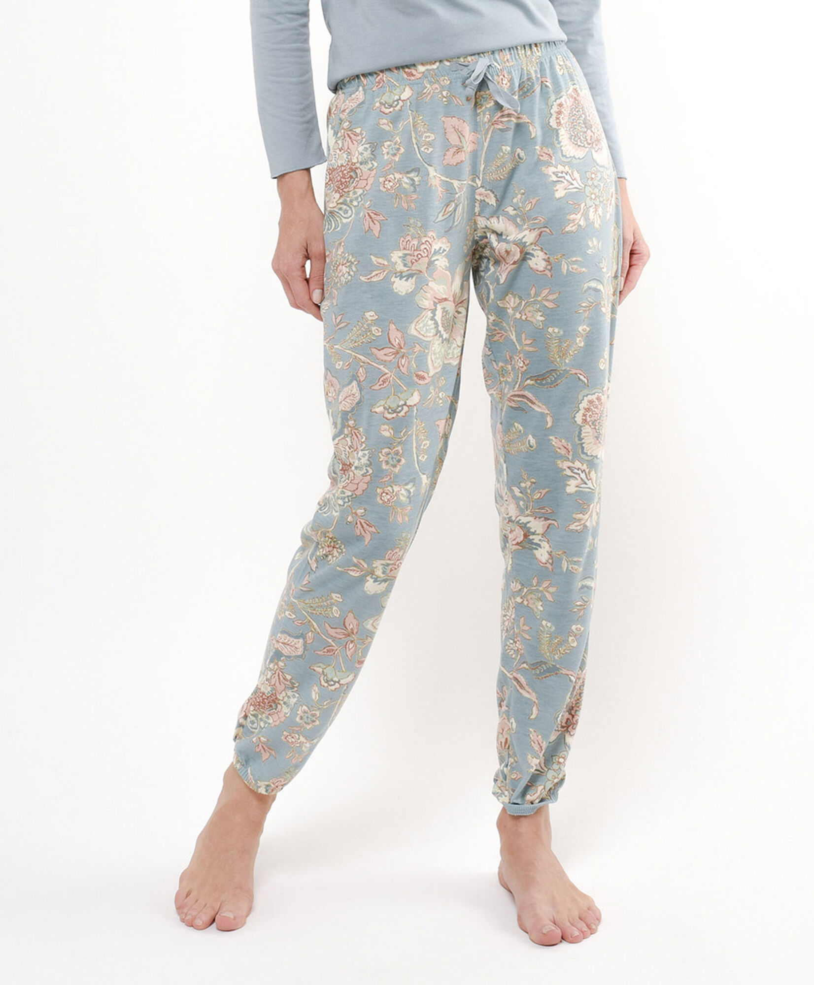 Pijama mujer floreado bolsillo Pijama mujer floreado bolsillo