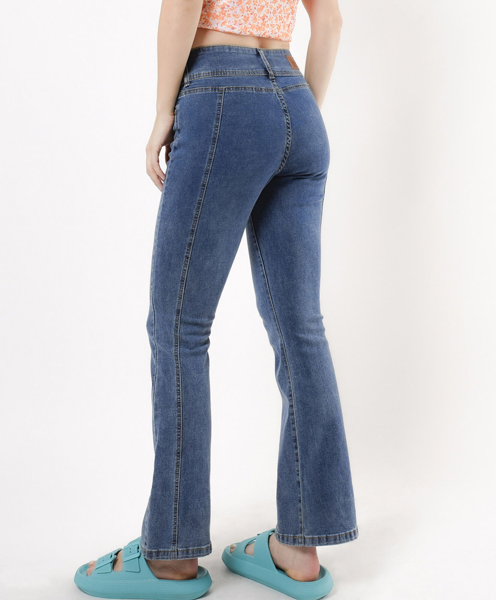 Jeans mujer pretina al costado Jeans mujer pretina al costado