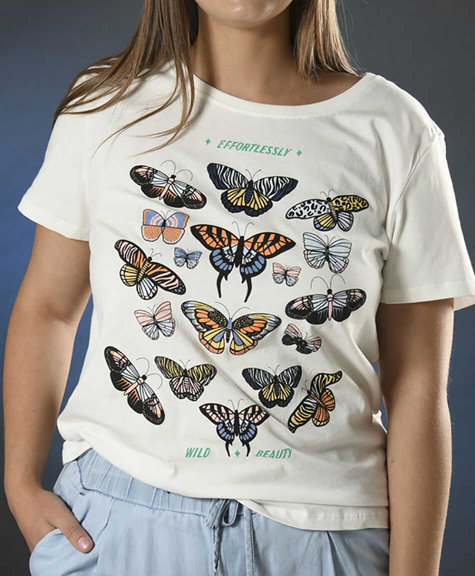 Polera mariposas