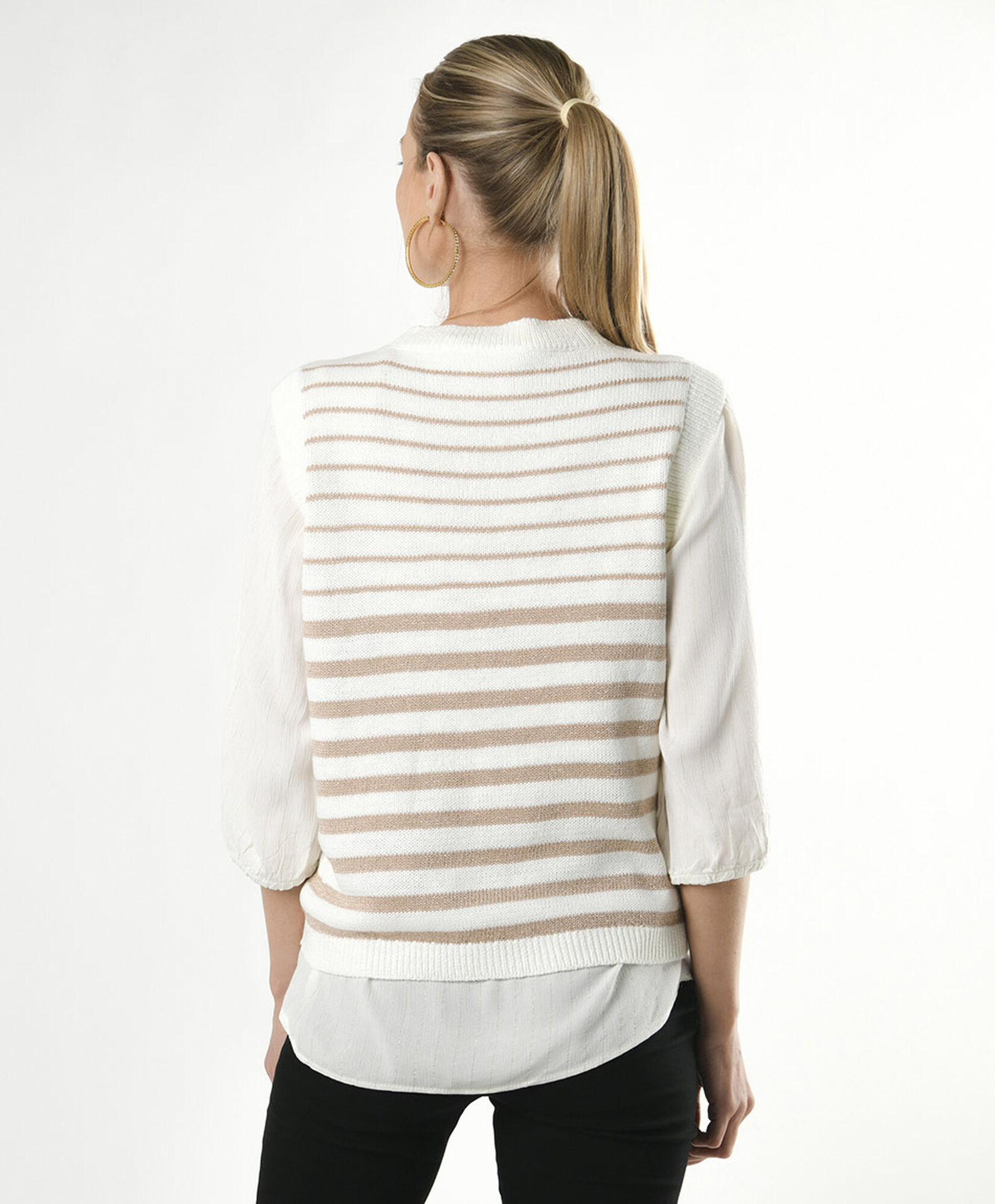 Sweater mujer sin mangas brillos Sweater mujer sin mangas brillos