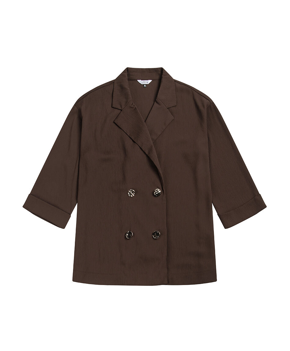 Blazer mujer satinado