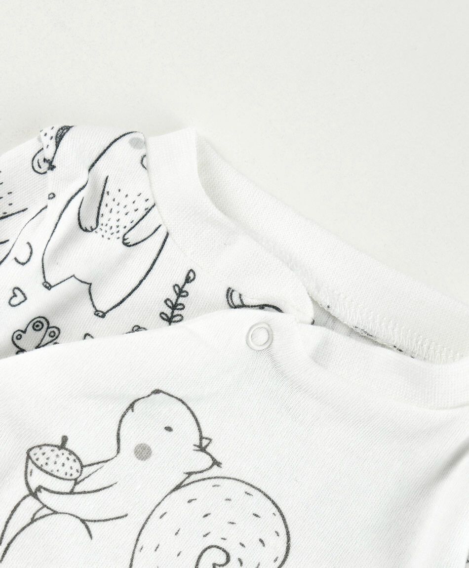 Pijama beb&eacute; estampado animalitos