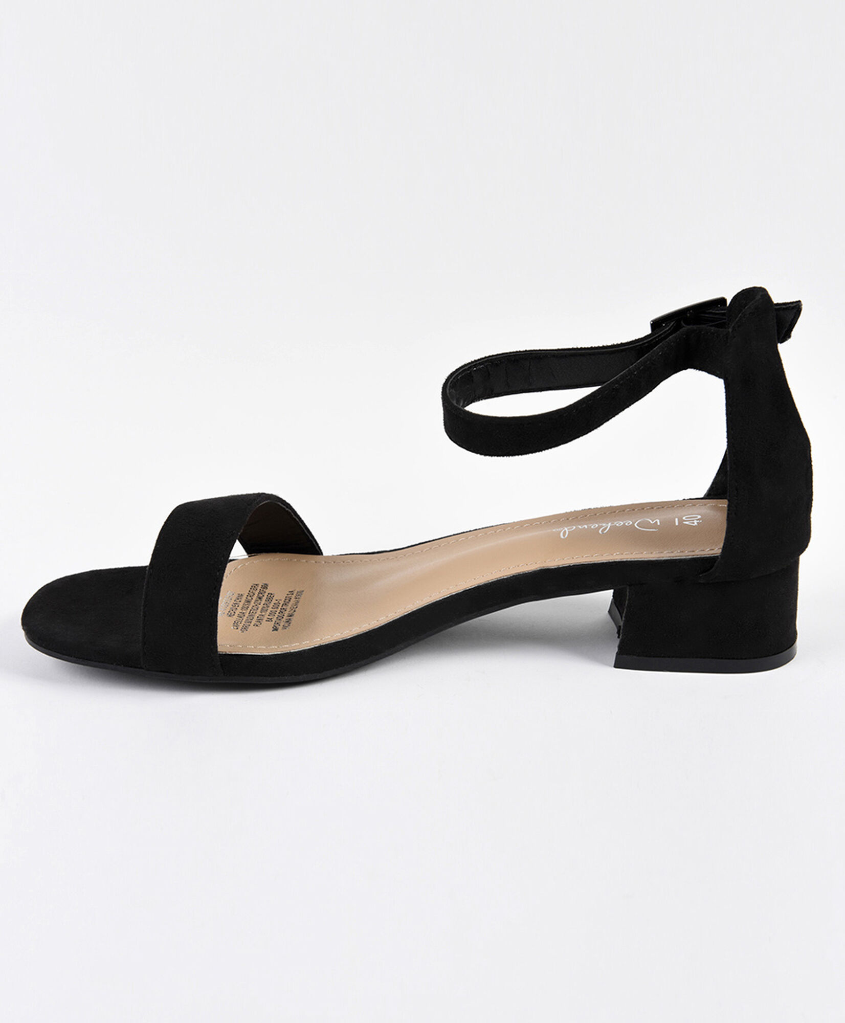 Sandalias mujer gamuza taco cuadrado Sandalias mujer gamuza taco cuadrado