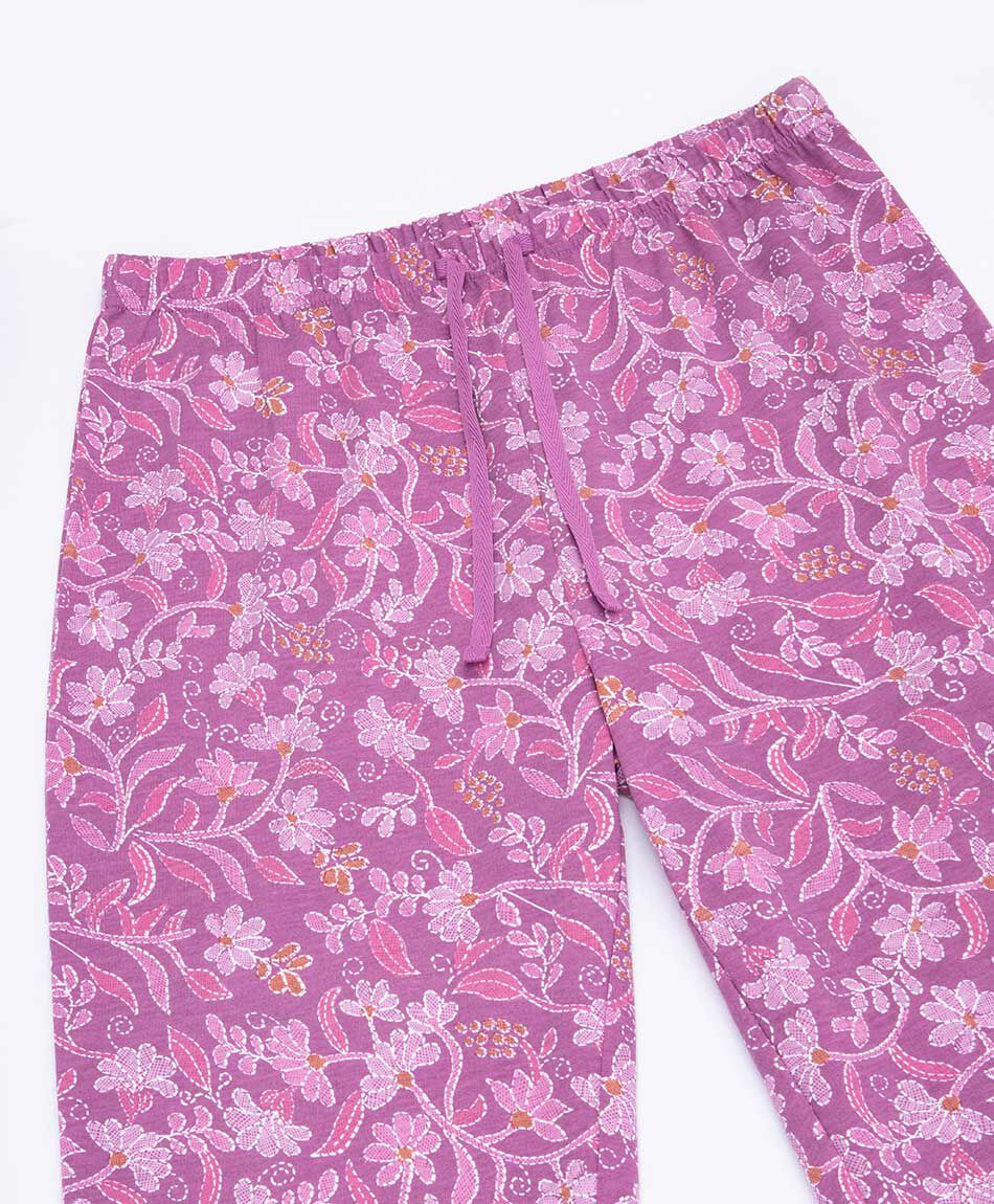 Pijama mujer floreado