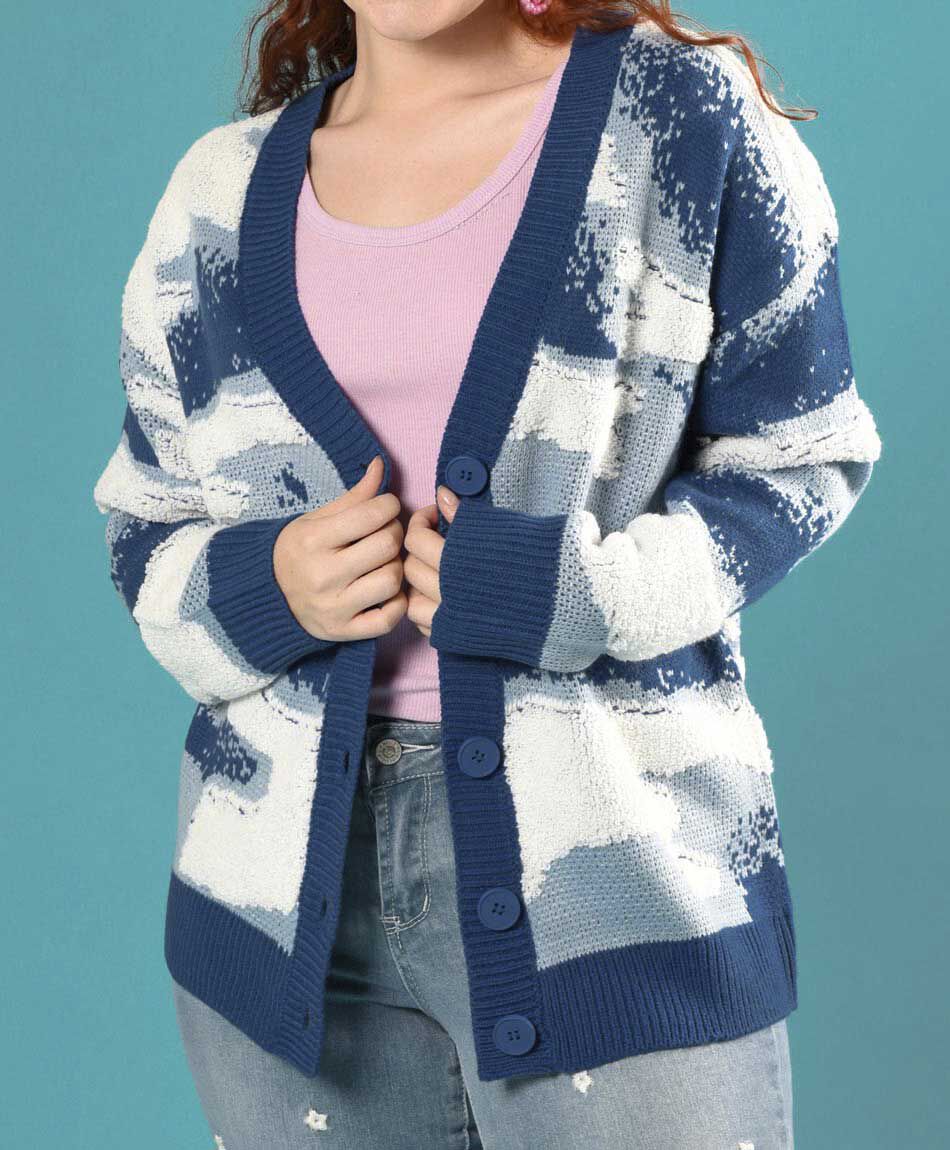 Sweater jacquard tric