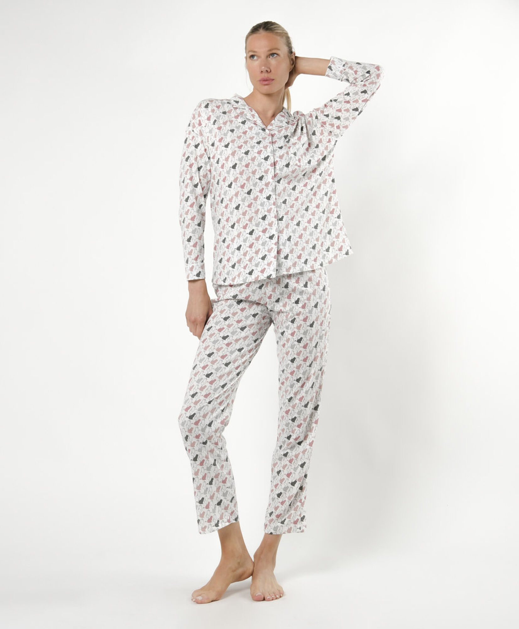 Pijama mujer estampado gatitos Pijama mujer estampado gatitos