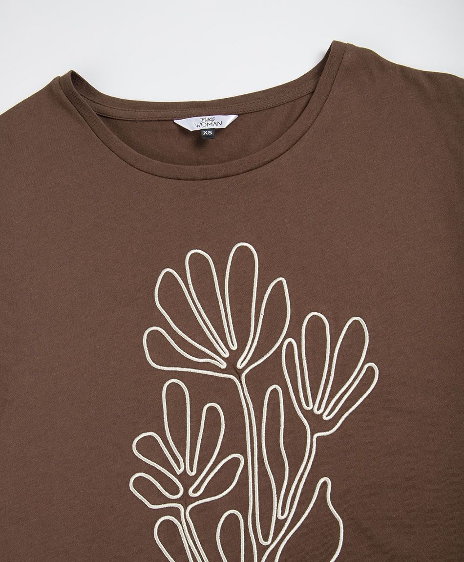 Polera mujer bordado west