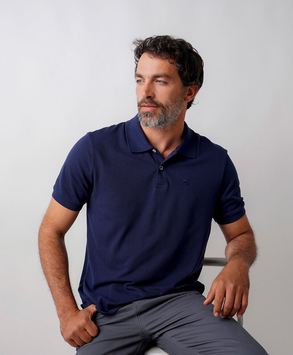 Polera hombre polo l&iacute;nea dry fit