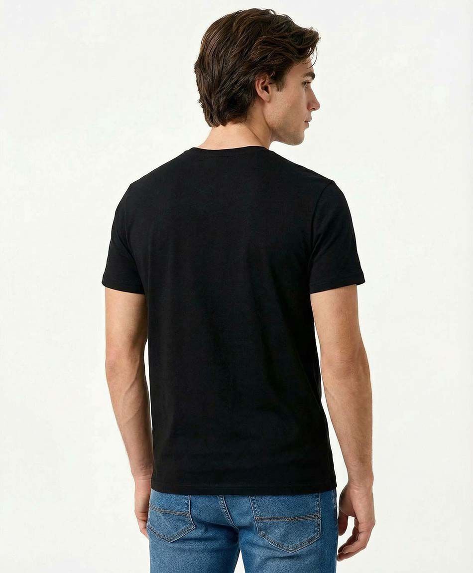 Polera hombre lisa denim studio