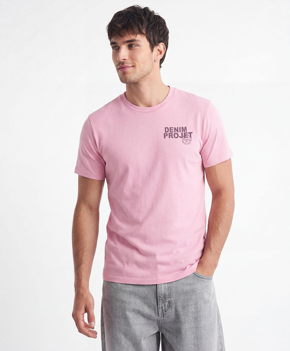 Polera hombre estampado denim project