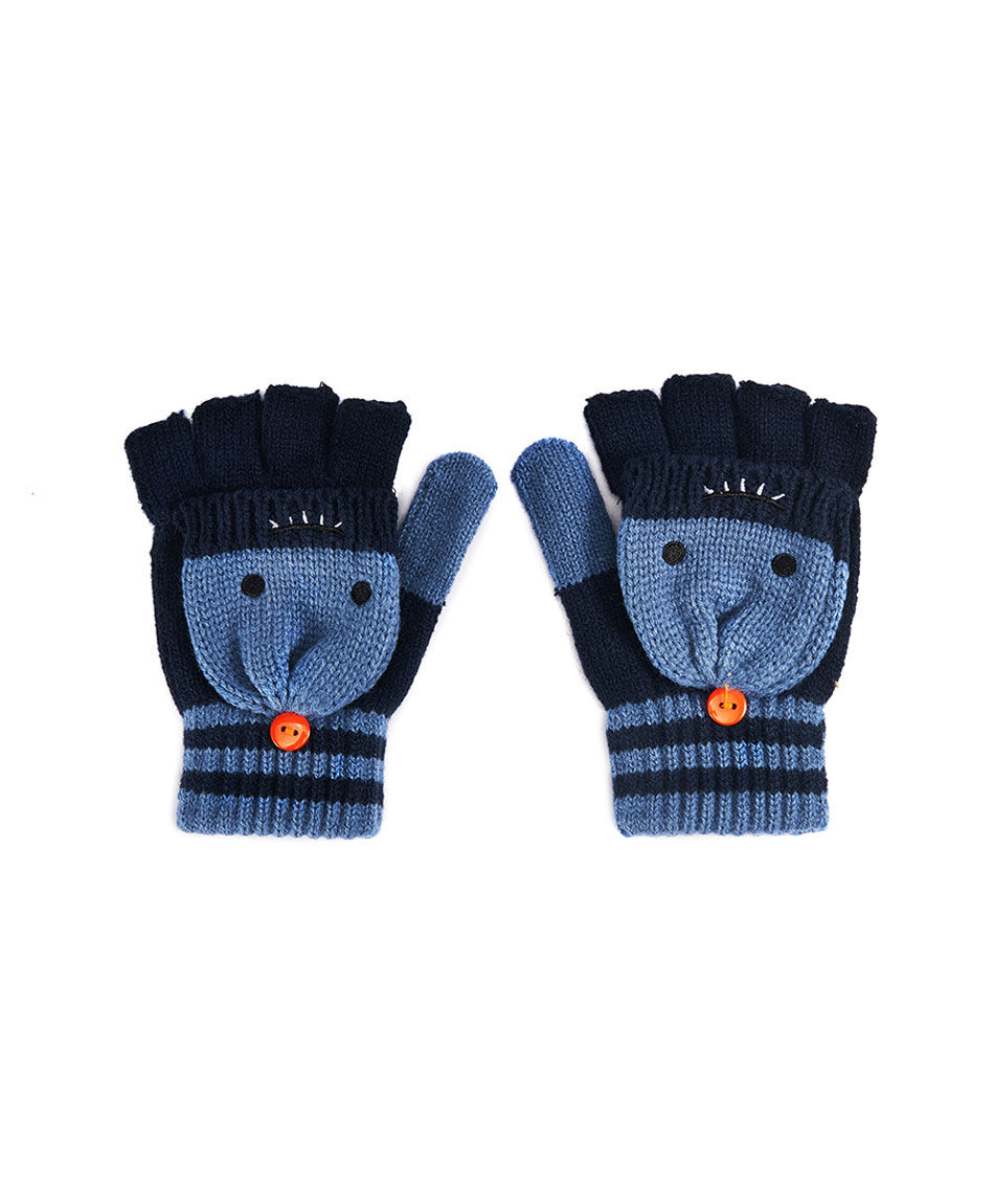 Guantes ni&ntilde;o moster azul