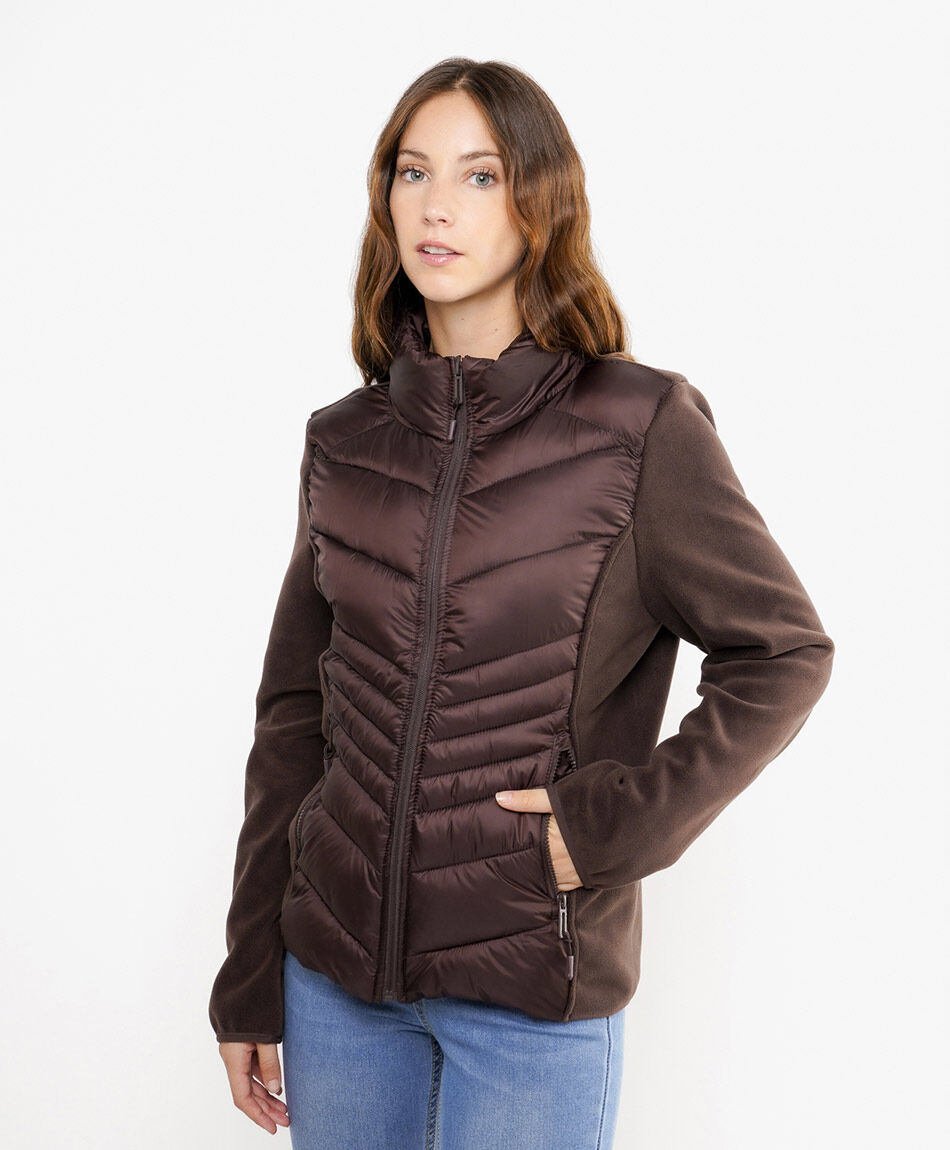 Parka mujer ultra light caf&eacute;