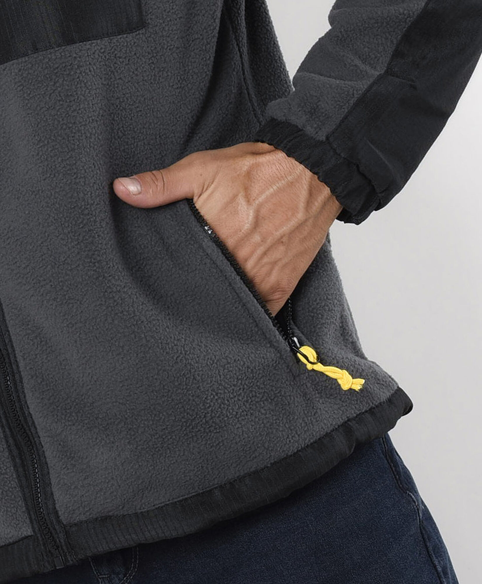 Chaqueta hombre polar doble bolsillo Chaqueta hombre polar doble bolsillo