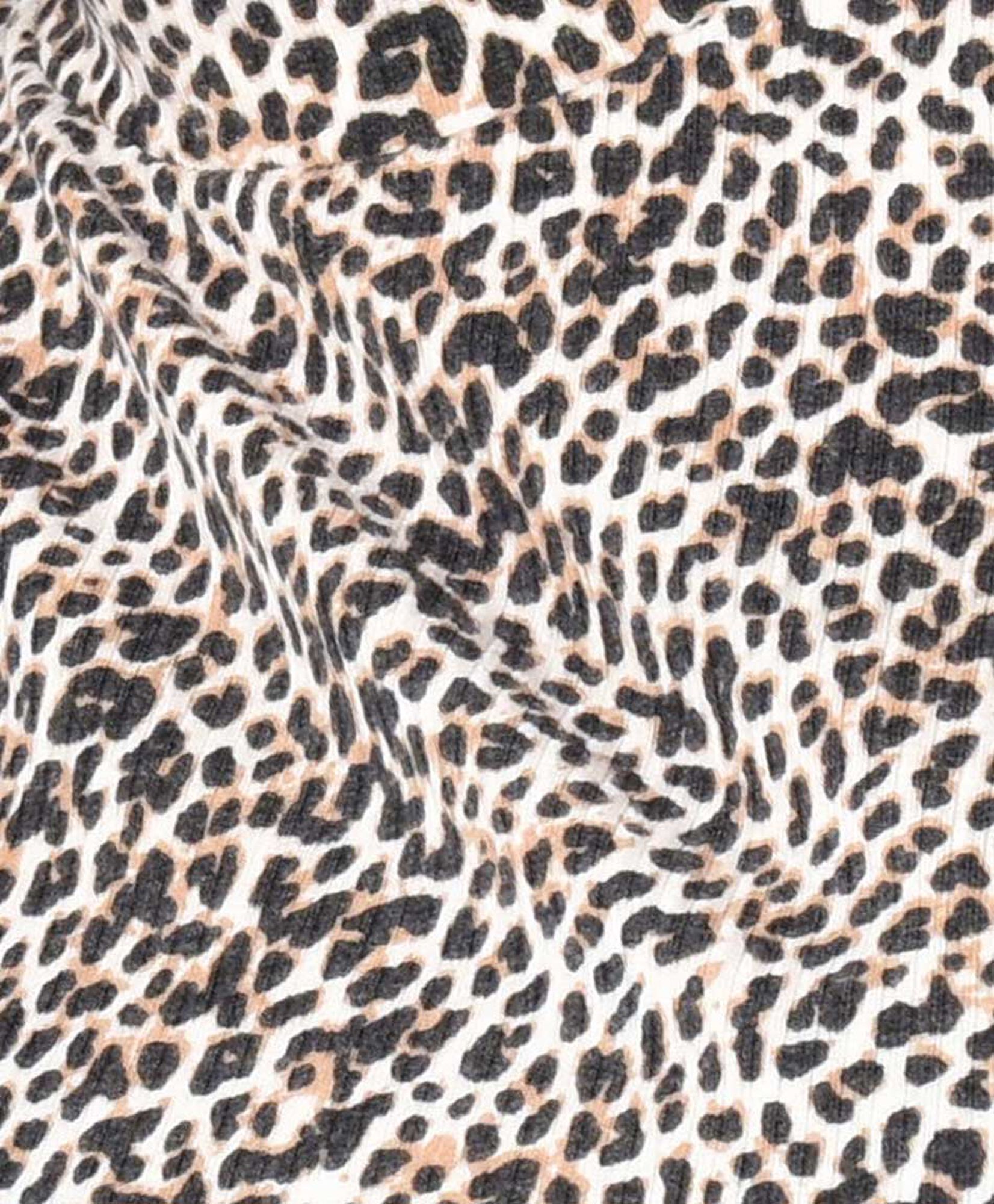 Polera mujer animal print mini cuello Polera mujer animal print mini cuello